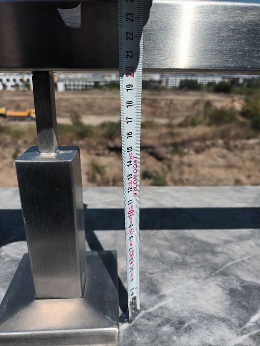 Иноксов парапет 40х40мм