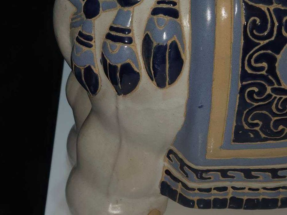 Elefant vintage mare din ceramica