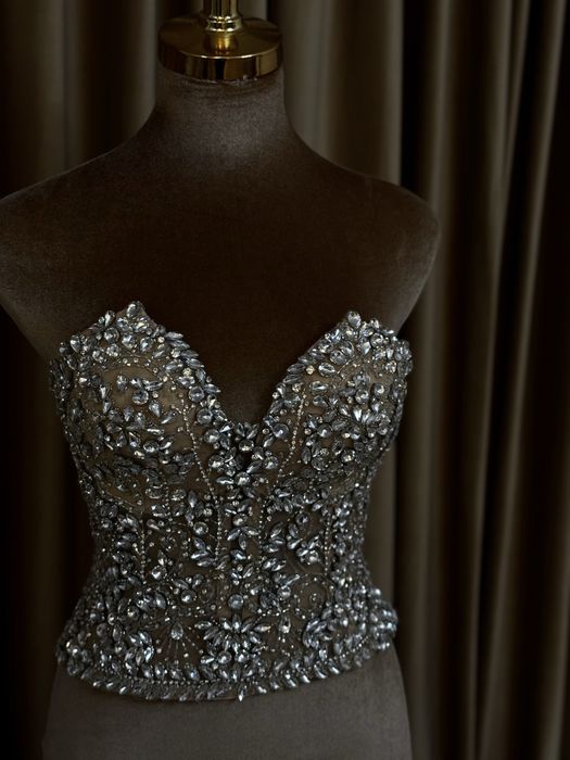Corset cu pietre si cristale swarovski
