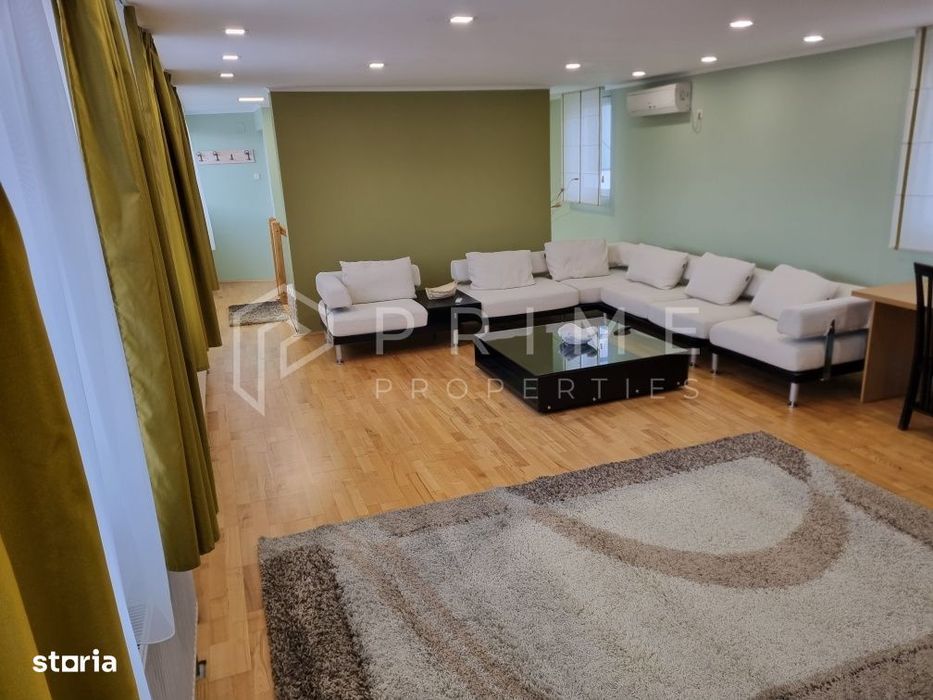 De închiriat apartament ultracentral, utilat, 3 camere, 2 băi, 140 m²