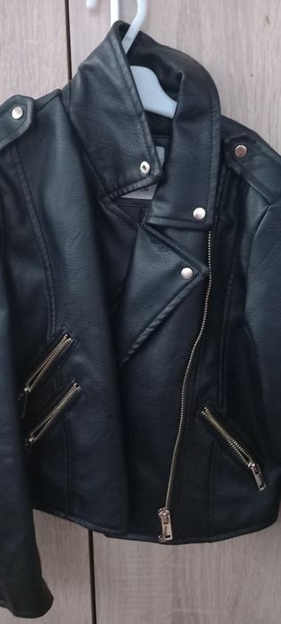 Geaca imitatie piele 122 cm