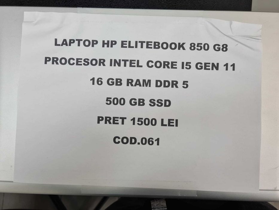 Laptop HP Elitebook 850 G8