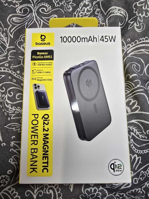 Външна батерия Baseus Picogo Magsafe, 10000mAh Qi2.2 сертифицирана