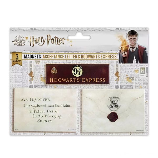 Set 3 magneti Scrisoare de acceptare Harry Potter