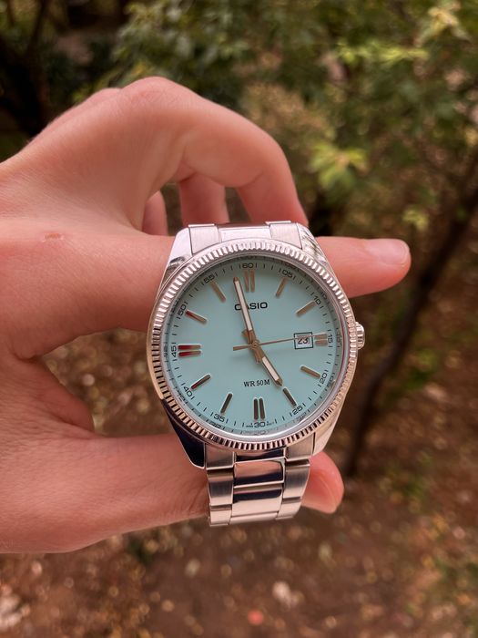 Casio Tiffany Blue MTP 1302 Касио Тифъни Блу