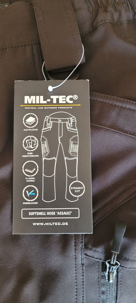 Брюки тактические Mil-Tec ASSAULT Soft Shell black