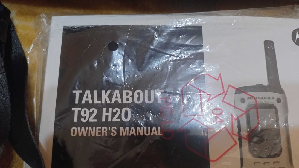 SET statie radio Motorola portabila T92 H2O IP67 (set cu 2 buc} Galben