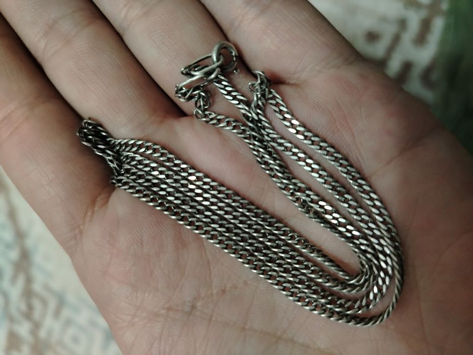 Срочно продам мужская цепь, серебро проба 925
