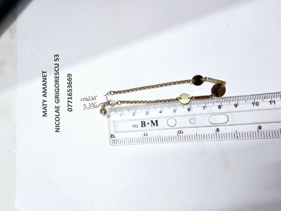 Maty Amanet Bratara din aur 14 k 3.39 g cod 235
