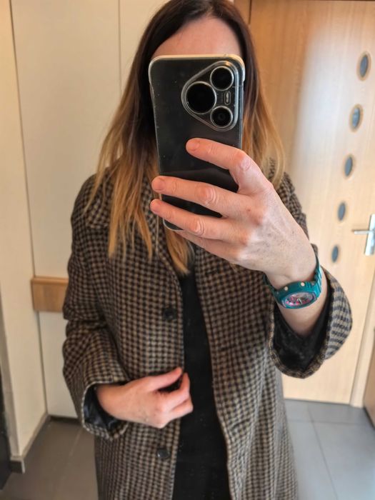 Palton pardesiu toamna, Zara, carouri