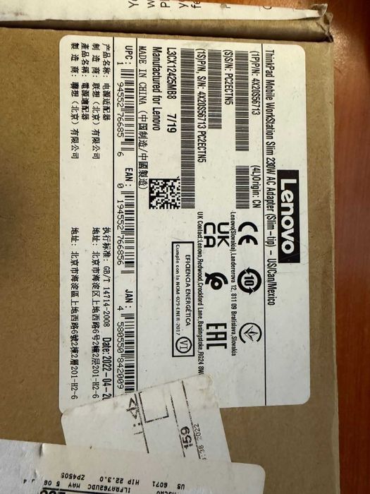 Lenovo 02DL143 Оригиналнао Захранване 230.0 Watt Small Design