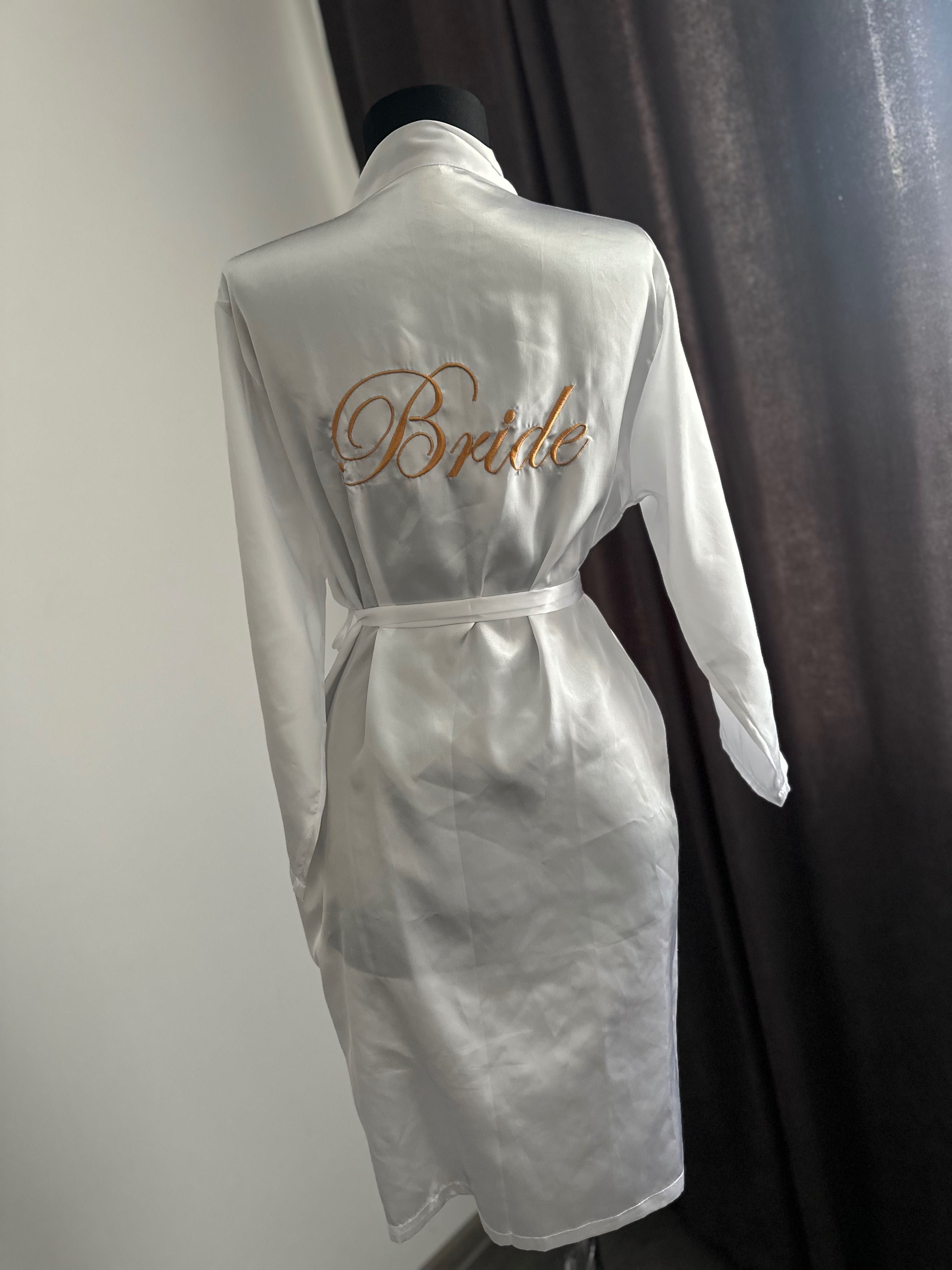 Бял Халат с пижама Bride to be