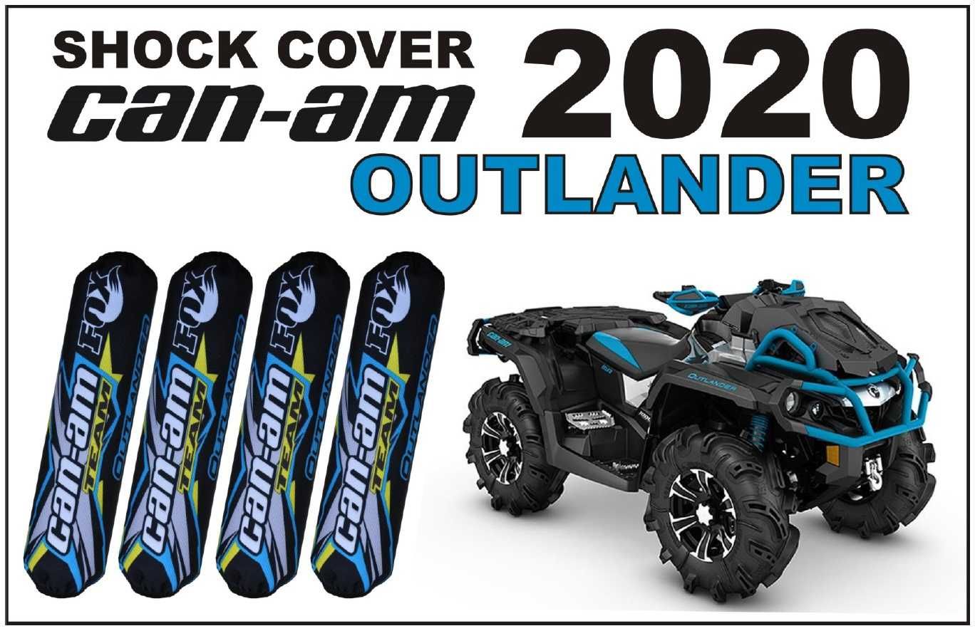 Husa Amortizor ATV set huse telescop Can-am Outlander black-blue