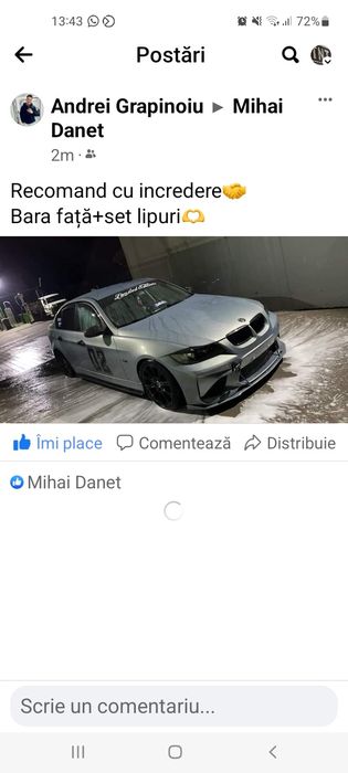Bara Bmw e90 e91  bara spoilere m m1 m2 m3 m4