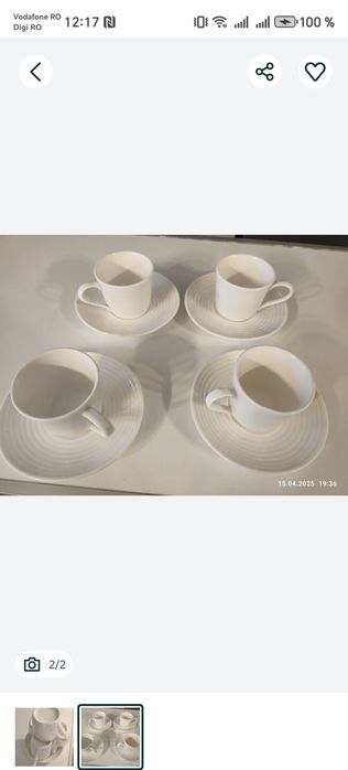 Set 4 cesti cafea
