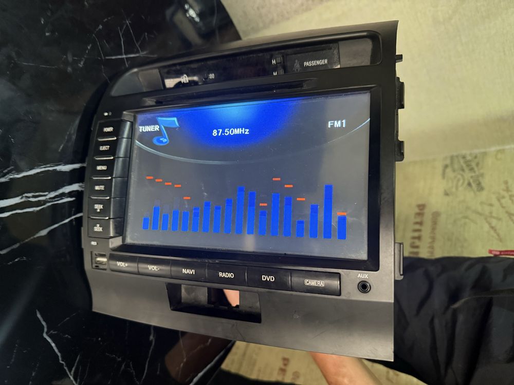 * Prado 120 штатная магнитола с большим экраном