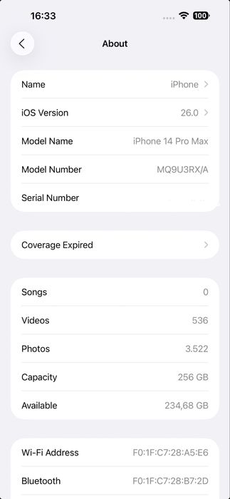 Iphone 14 pro max, 256GB, baterie 87%