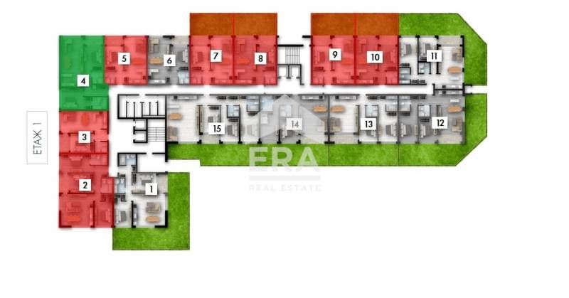 Продава се Тристаен апартамент в София, Люлин 2 - 114 кв.м за 1575 €/кв.м - Снимка #3