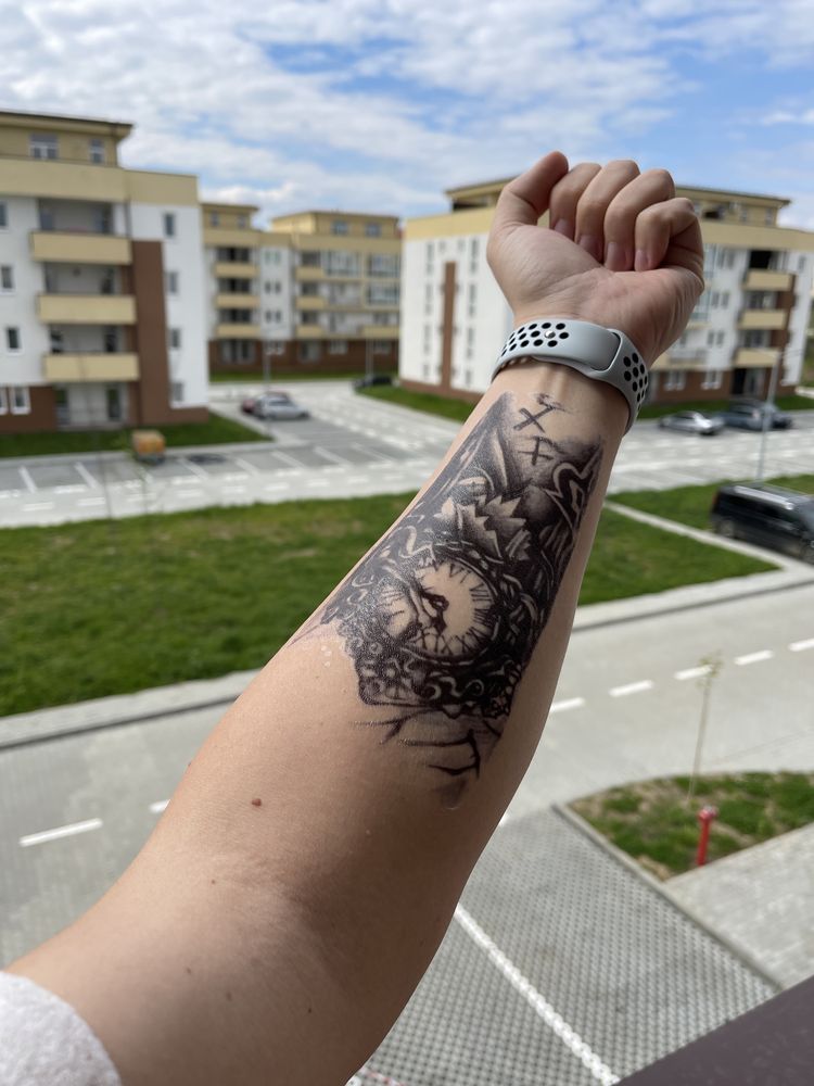 Tatuaje temporare realistice – lei, lupi, cranii – festival distractie