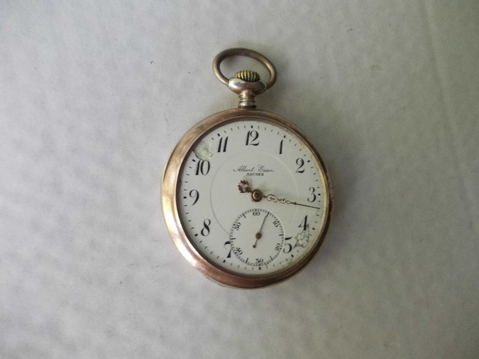 Ceas vechi de buzunar din argint Albert Esser AACHEN