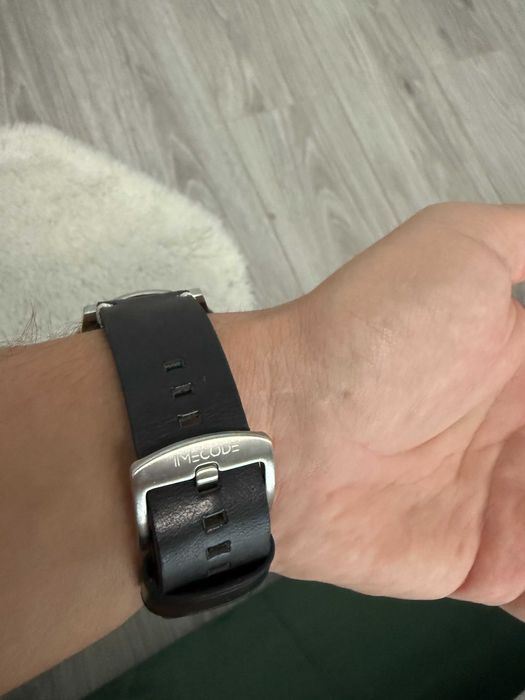 Ceas Timecode Marconi 1896 Blue/Leather Ø46 mm