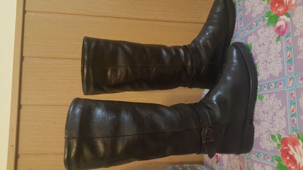 Cizme damă, înalte, de piele