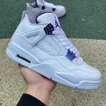 Jordan 4 Metallic Purple 41, Alb, Noi in Cutie