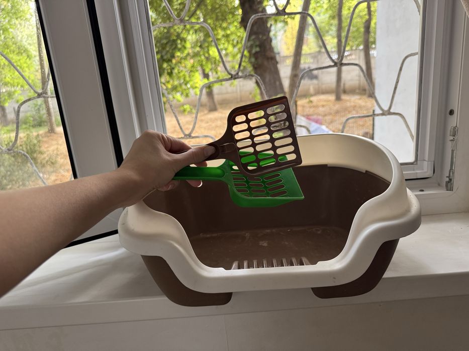 Латок для кошек новый