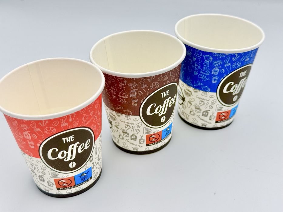 Pahare din carton automate 180ml 6oz