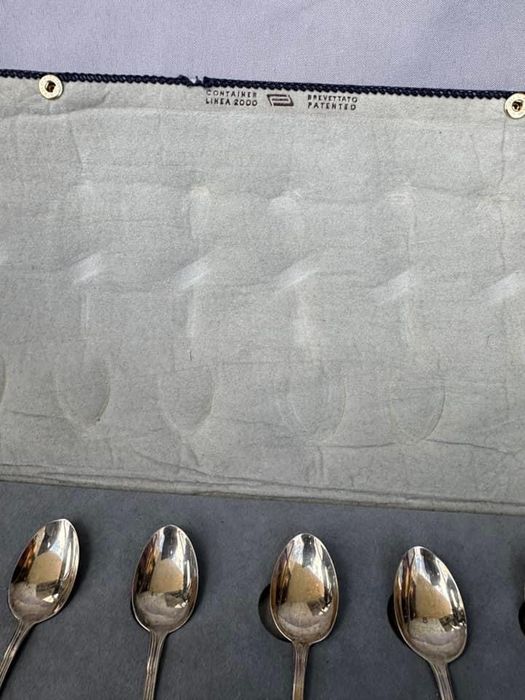 Set lingurite din argint masiv
