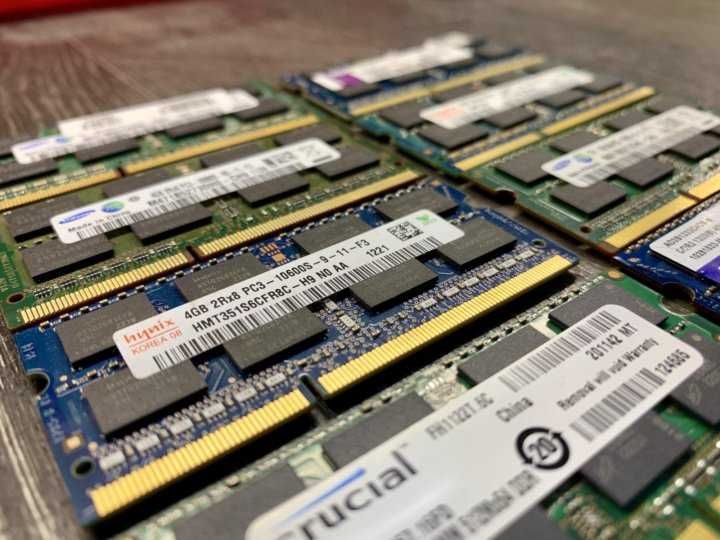 ОЗУ (Оперативная память) для ноутбука DDR3 DDR4 2/4/8Gb