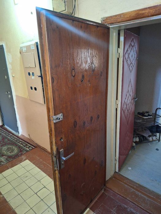 Двери входные металлический и деревянный
