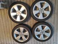 Jante Audi Originale 17 5x112 cu anvelope de vara 225 45 R17
