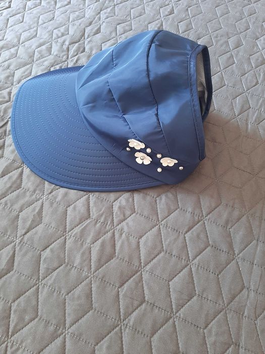 Palarie soare albastra