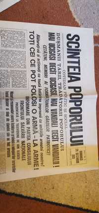 Ziare vechi, Scanteia poporului și Adevărul, 1989