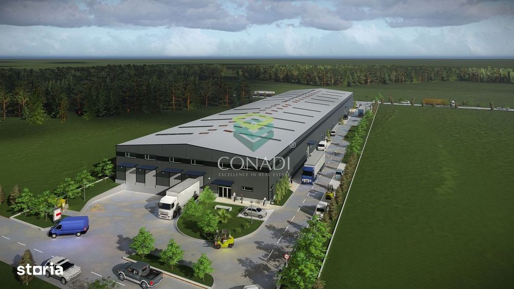 Teren de vanzare cu autorizatie pentru 2 hale - Otopeni - 10.000 mp