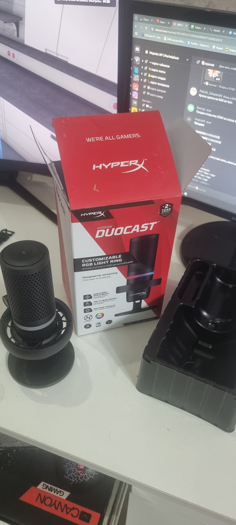 Микрофон hyperx duocast