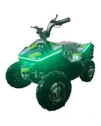 NOU mini ATV copii model Tesla electric 500W36V verde grafitii sport