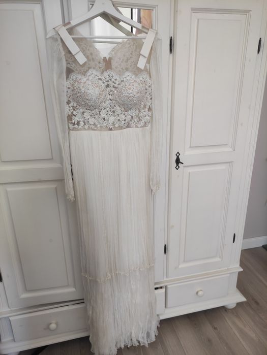 Rochie mireasa mătase Maia Rațiu noua S