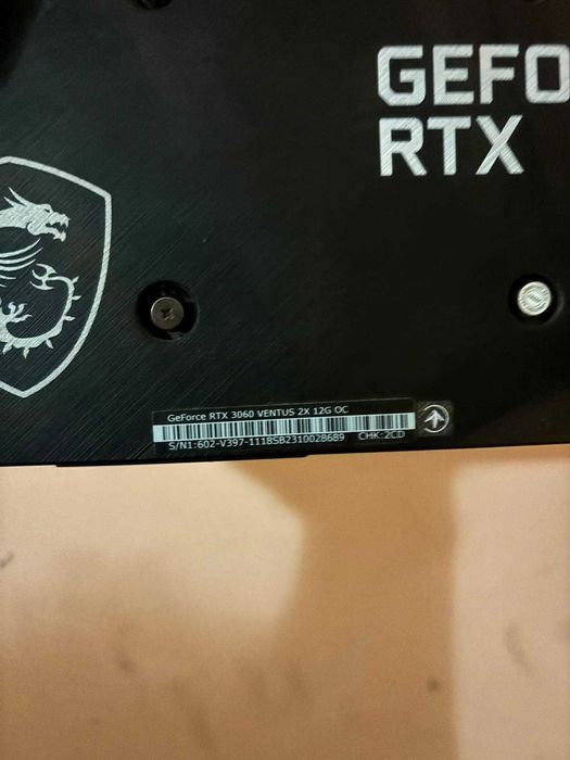 MSI Rtx 3060 12GB