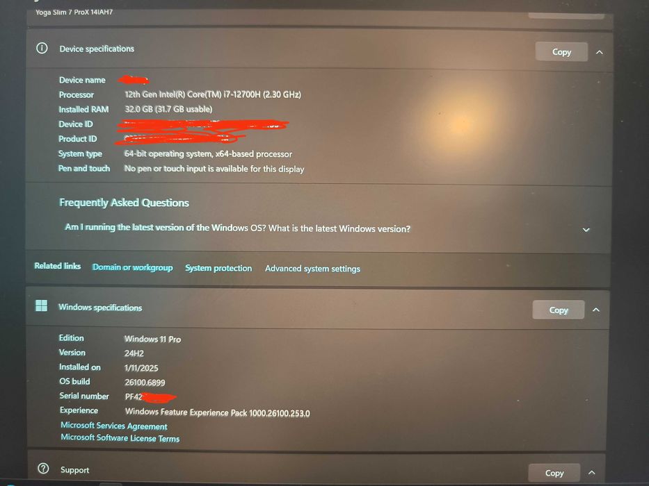 Lenovo Yoga Slim 7 ProX 14IAH7    !КАТО НОВ!