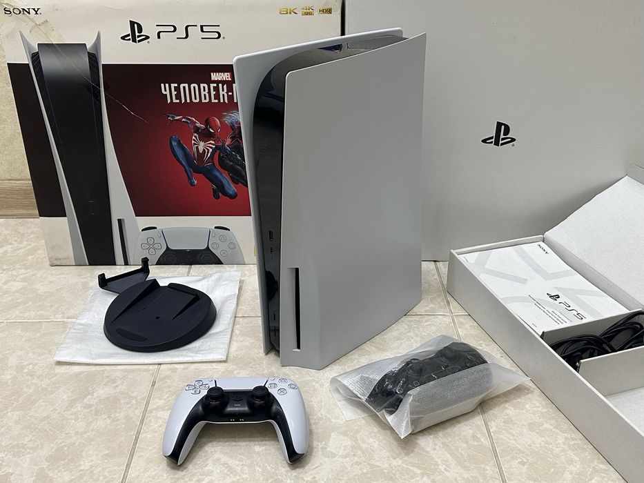 PlayStation 5 1TB 2 Джойстика 3 диска Игровая Приставка Sony Ps Пс