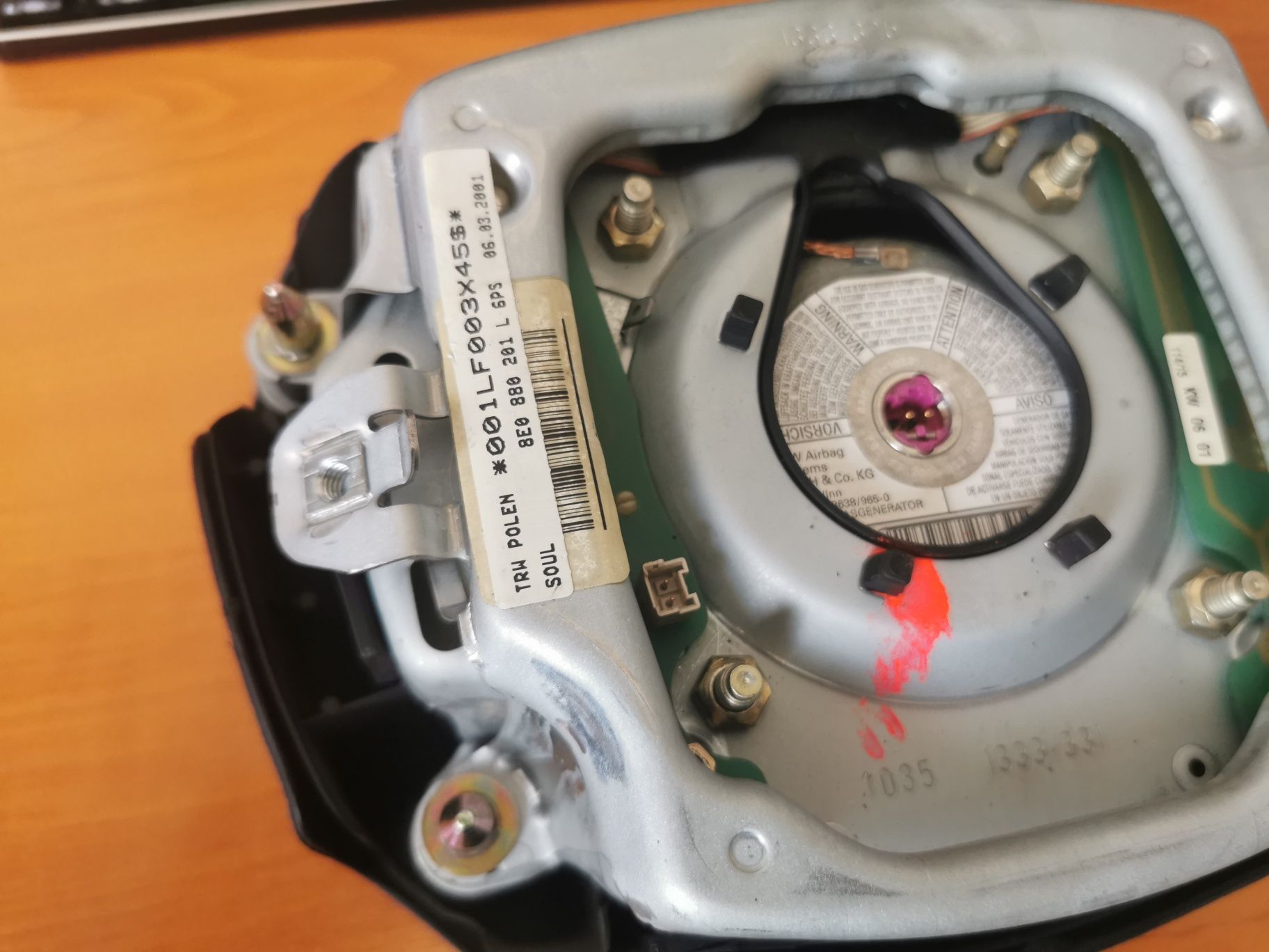 Audi A4 B6 airbag аербег