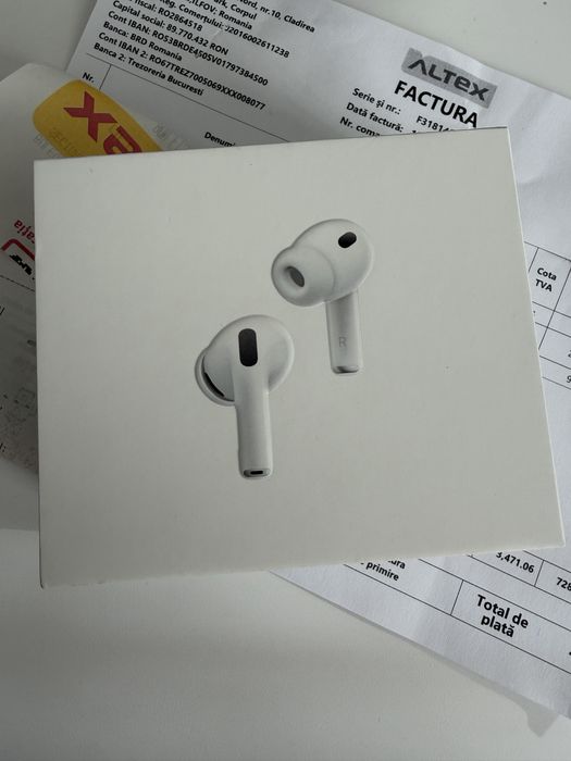 AirPods Pro 3 sigilate cu factură și garanție (originale)