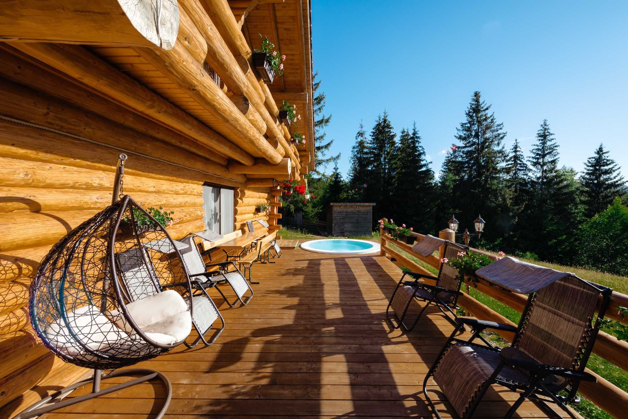 Cabană cu piscină Rustic Home
