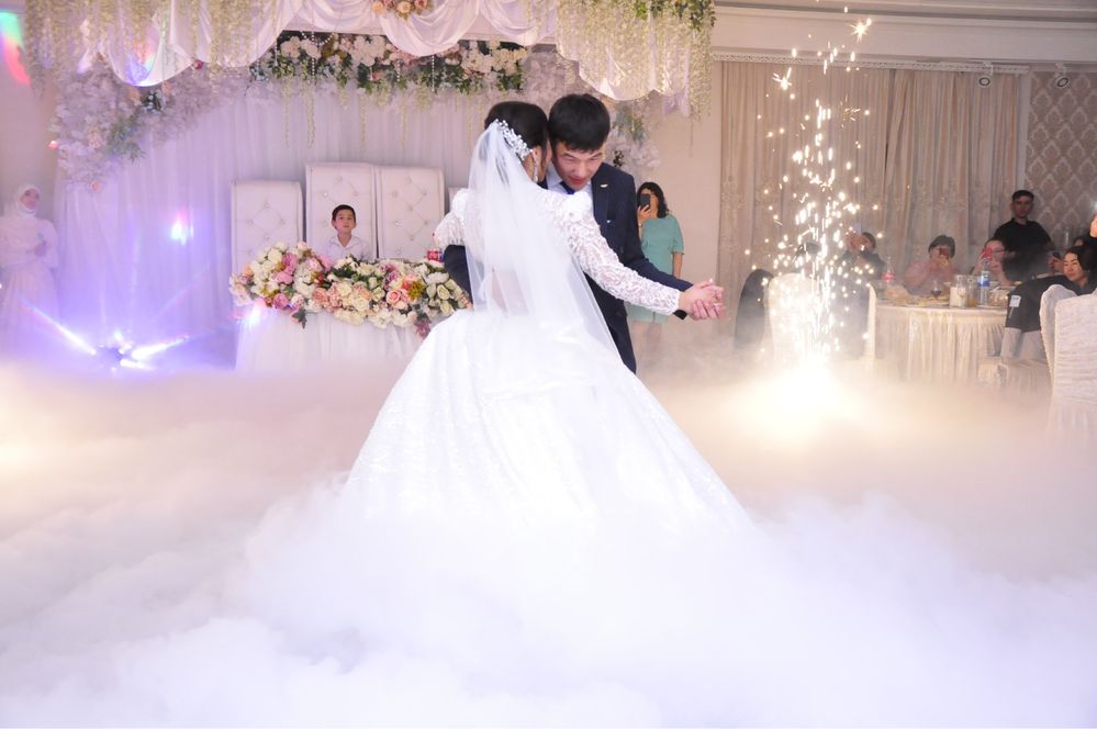Туман Тяжелый дым спецэффекты свадьба фейерверк танец молодых тутин би