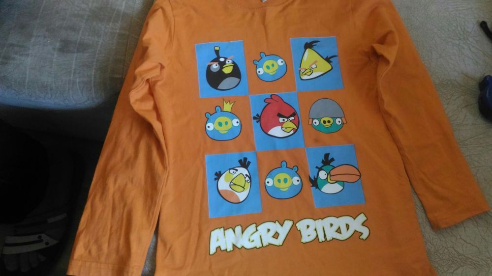Блуза angry birds с дълъг ръкав