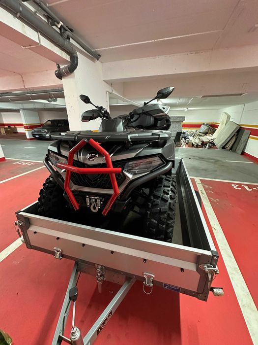 Vand ATV CFMOTO 625 + remorca STEMA basculabila noua