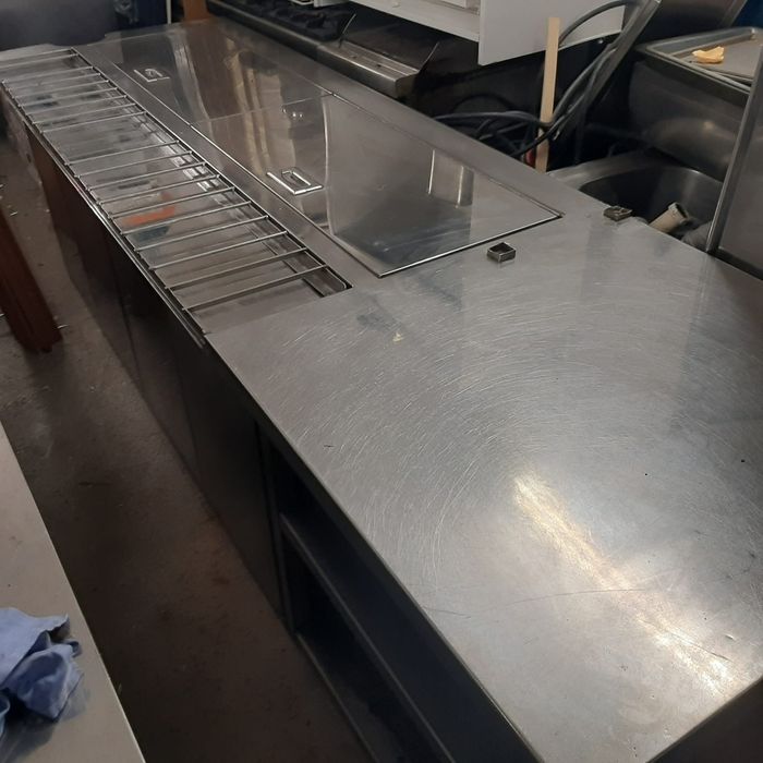 Masa rece lucru/salatiera 260/70/70cm