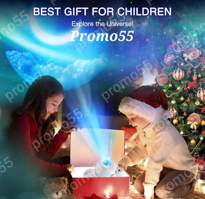 Детски Звезден Лед Проектор Астронавт с Дистанционно, Блутуут, Музика